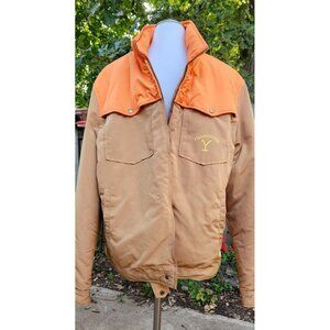 Yellowstone Hunting Jacket Mens 2XL Zip Insulated Mackinaw Blaze Orange Coat